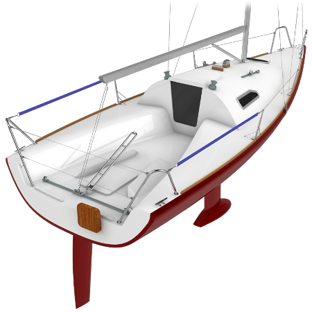 mantra7000 sailing yacht iso view front